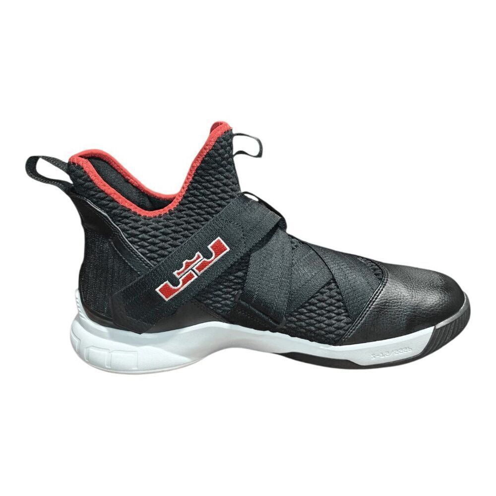 NIKE LeBron Soldier 12 'Bred' Basketball Shoes Size 13 - Picture 7 of 10